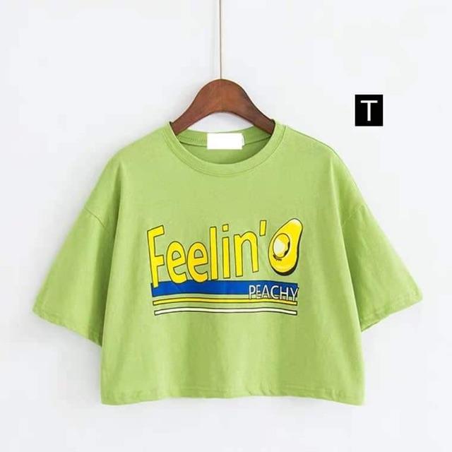 Áo croptop Feelin quả bơ DTR0719