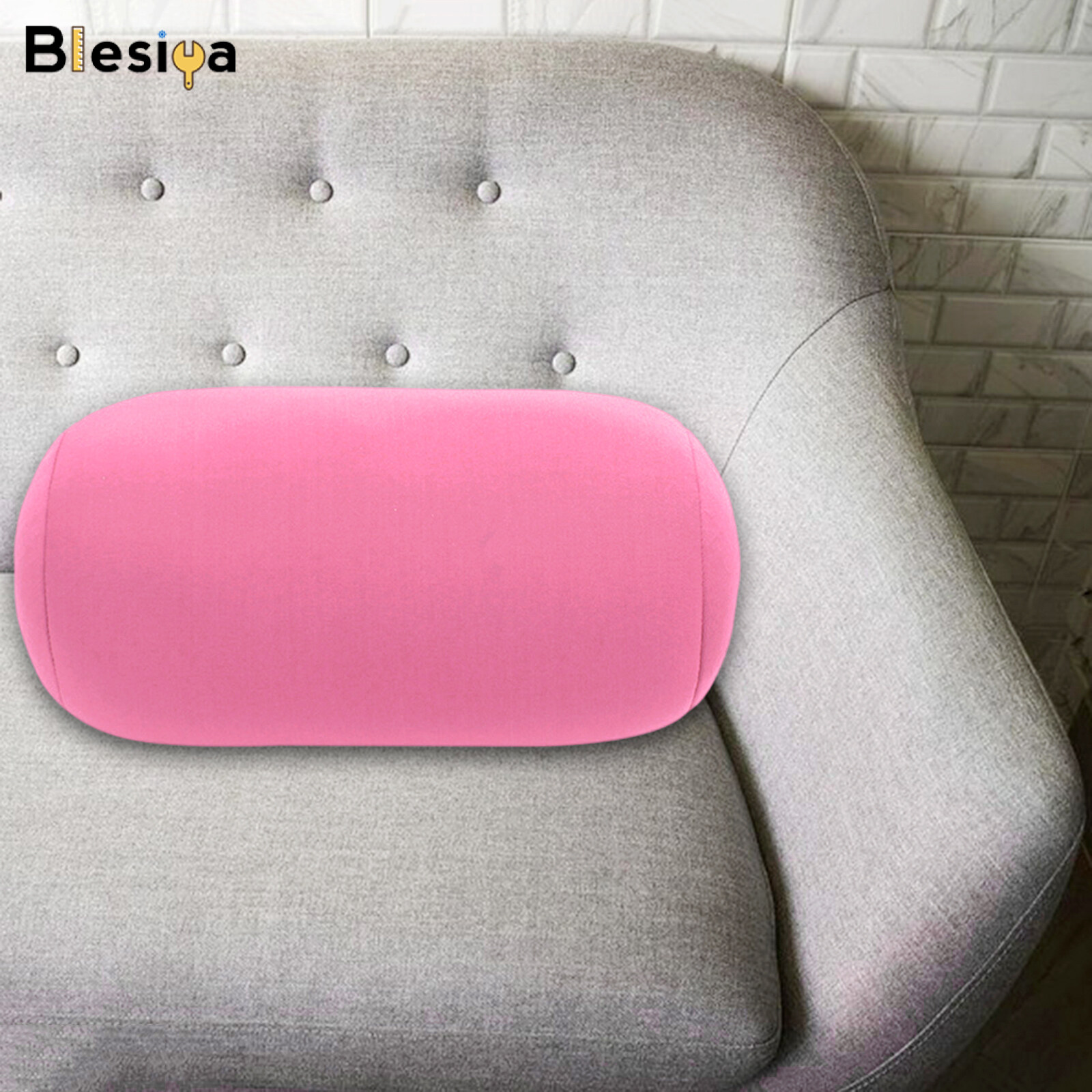 Blesiya Gối Tựa Lưng Microbead Gối Kê Cổ Ngủ Hỗ Trợ Du Lịch Văn Phòng