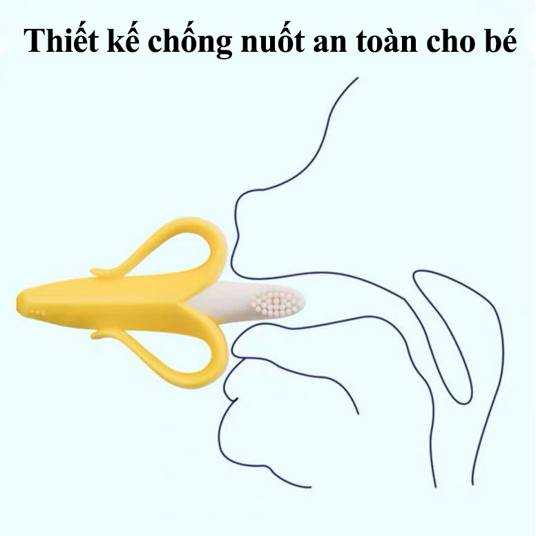 Cắn răng gặm nướu silicon mềm hình quả chuối
