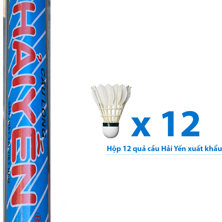 Cầu Lông Hải Yến Xanh sọc (12 quả)