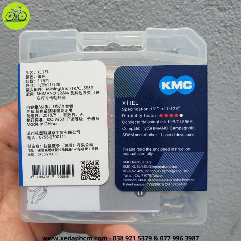 [HCM]Sên Xích xe đạp 11 KMC Speed Fullbox