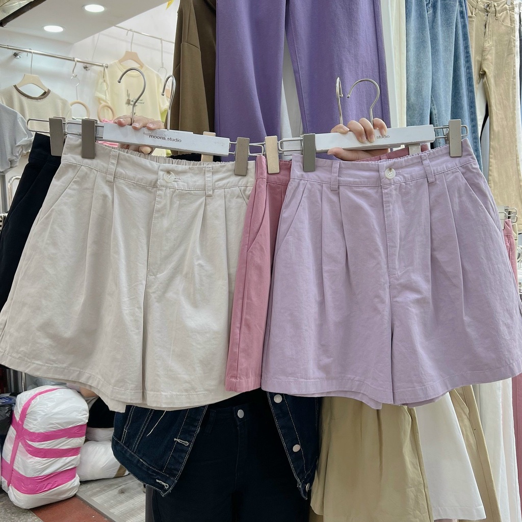 Quần short kaki nữ lưng thun Q886