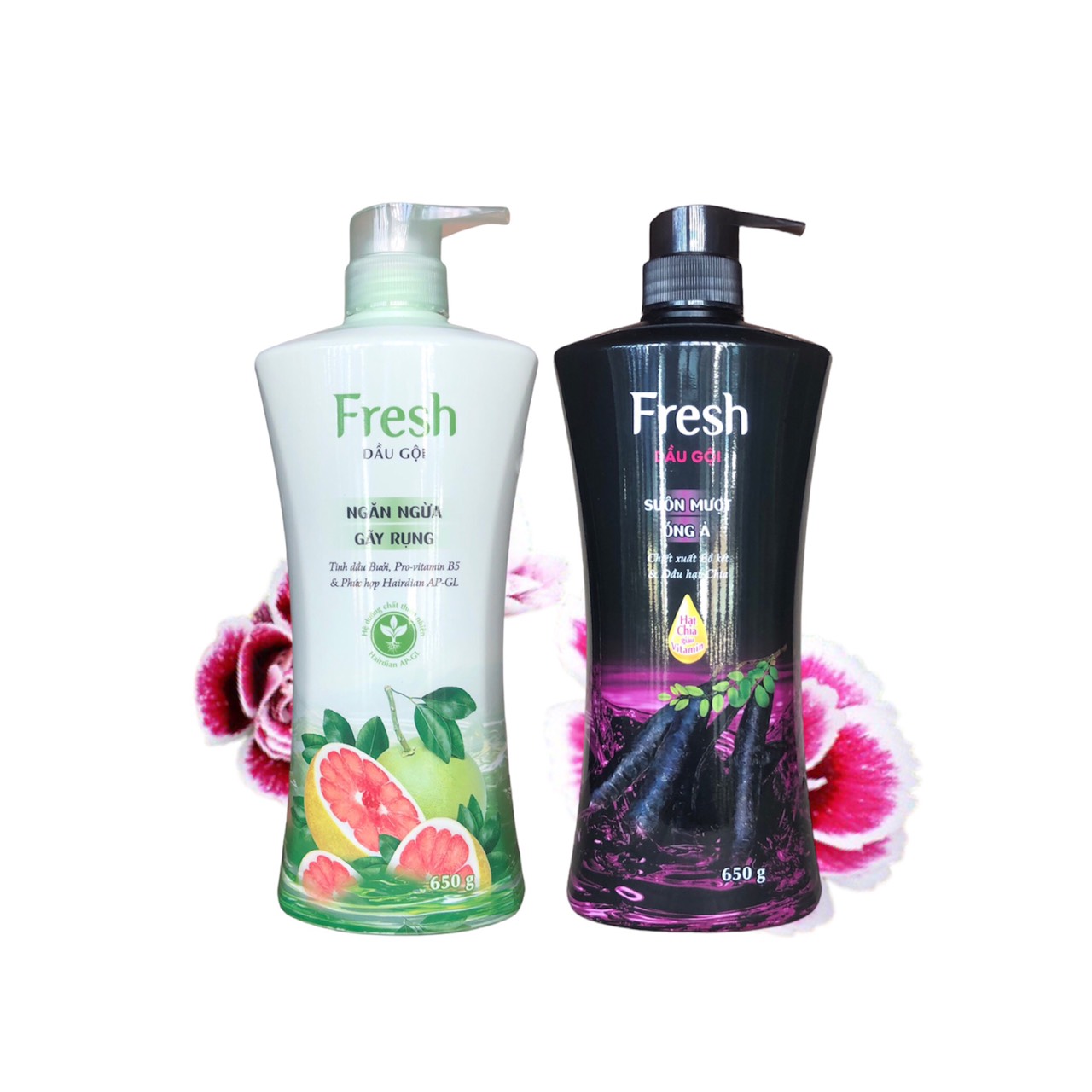 Combo Bộ Dầu Gội Fresh (Tinh Dầu Bưởi và Bồ Kết) chính hãng