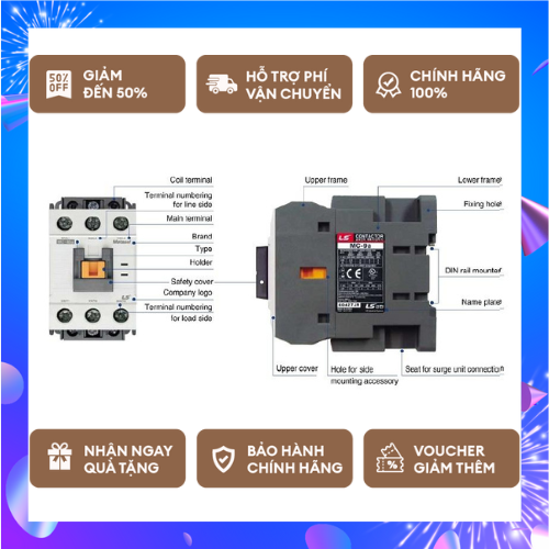 Khởi động từ Contactor LS MC-40a 40A 220v (MADE IN KOREA)