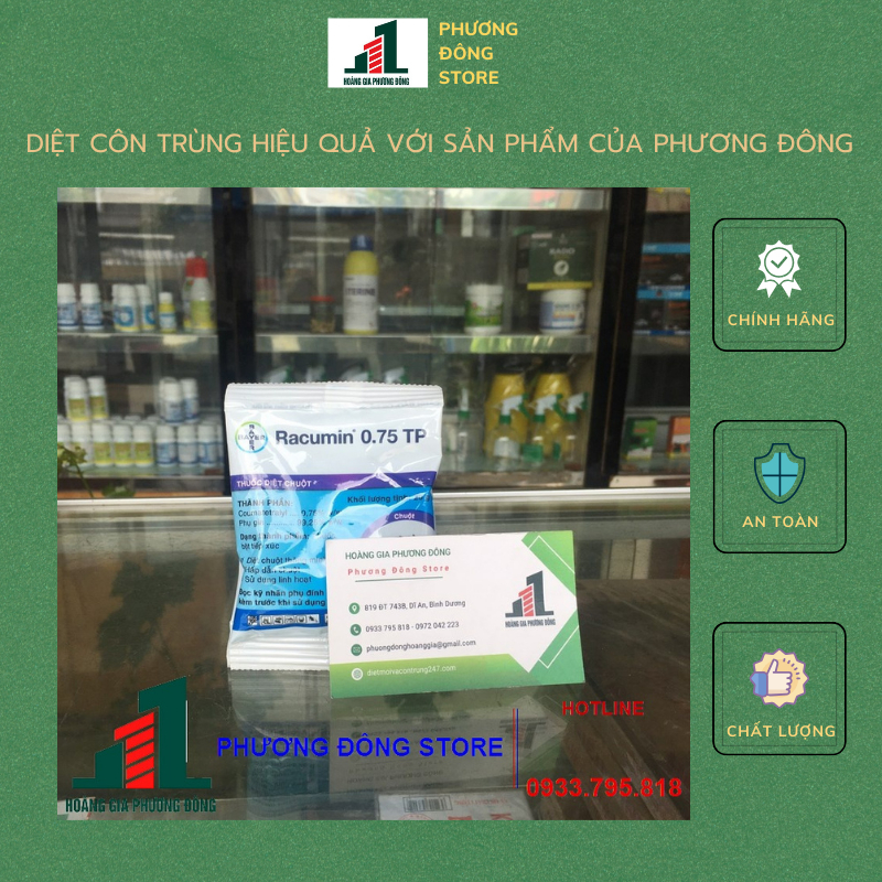 Thuốc diệt chuột dạng bột Racumin 0.75TP (gói 20g)