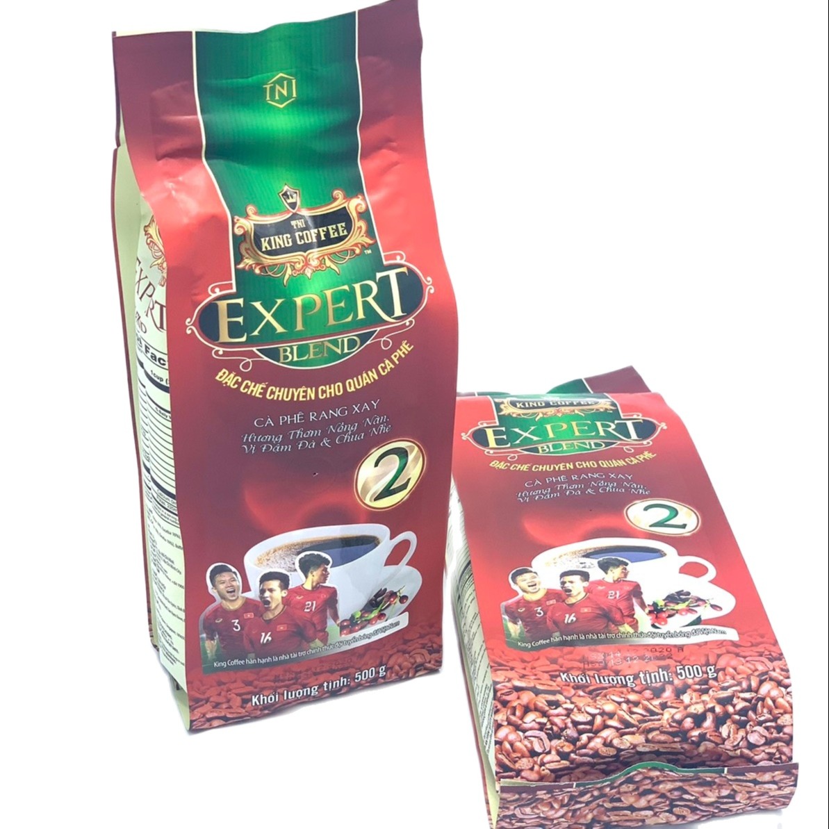 1Kg - Cà phê King Coffee  pha phin Expert Blend 2( Combo 2 Bịch x 500gam)