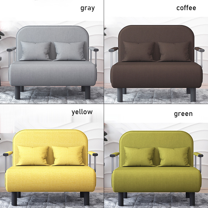 YONUO Modern simple pull-out sofa bed apartment rental house small unit simple single double folding sofa with armrests