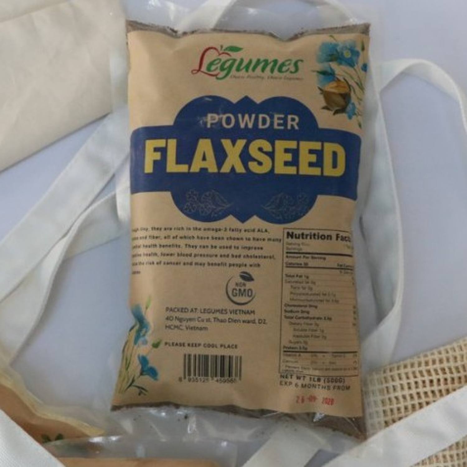 Hạt Lanh nâu Hữu cơ 500g Flaxseed (Hạt & Bột)