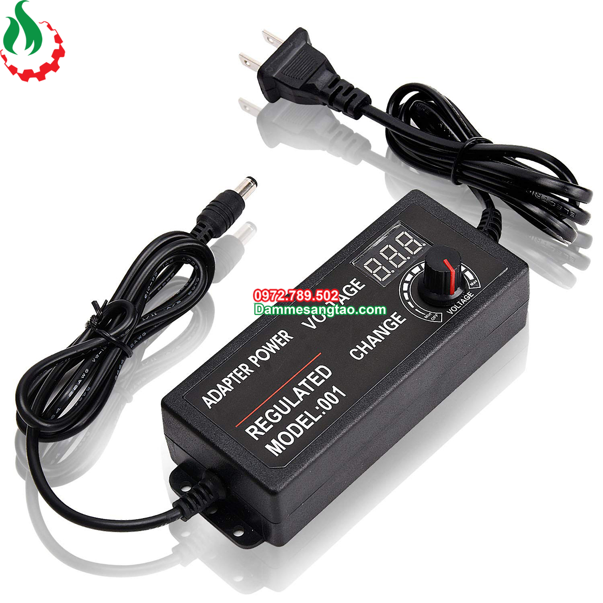 Nguồn đa năng chỉnh vôn DC 3-24V có led hiển thị