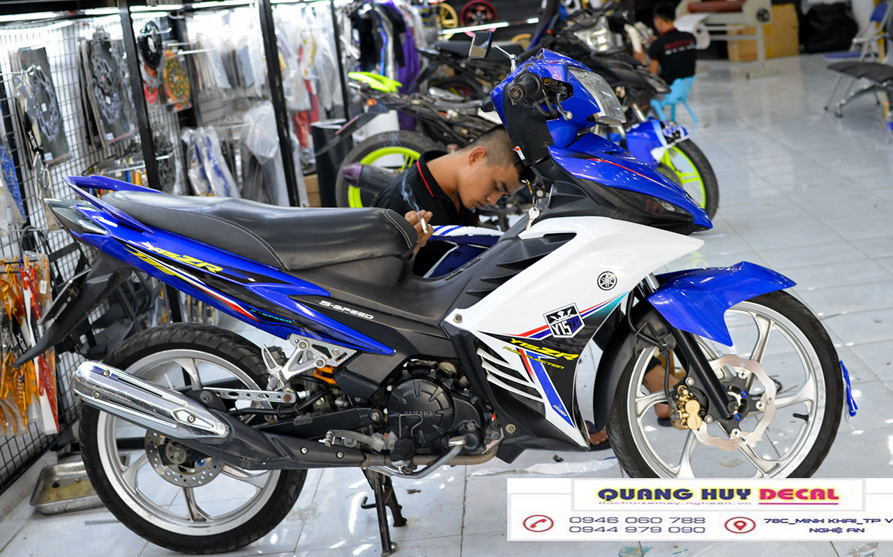 Tem trùm exciter 135 xanh trắng đen đẹp, Tem trùm exciter135, tem exciter 135, team trùm exciter 135, tem xe exciter 135, team trùm ex 135, team xe exciter 135 xanh trắng đen đẹp