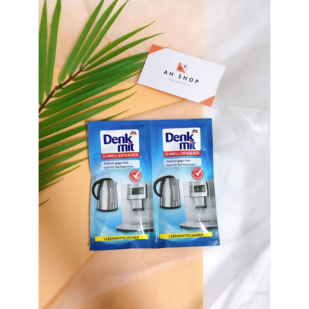 (Tách lẻ) Bột Tẩy Cặn Ấm Siêu Tốc - Bình Thủy Denkmit hàng nội địa Đức