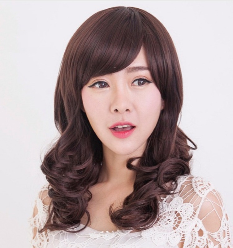 [TẶNG LƯỚI]  Tóc giả nữ trung niên xoăn Hàn Quốc nguyên đầu - TG50 giá rẻ