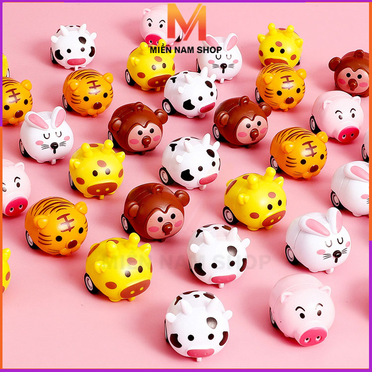 Đồ chơi xe thú mini chạy cót siêu đáng yêu cho bé