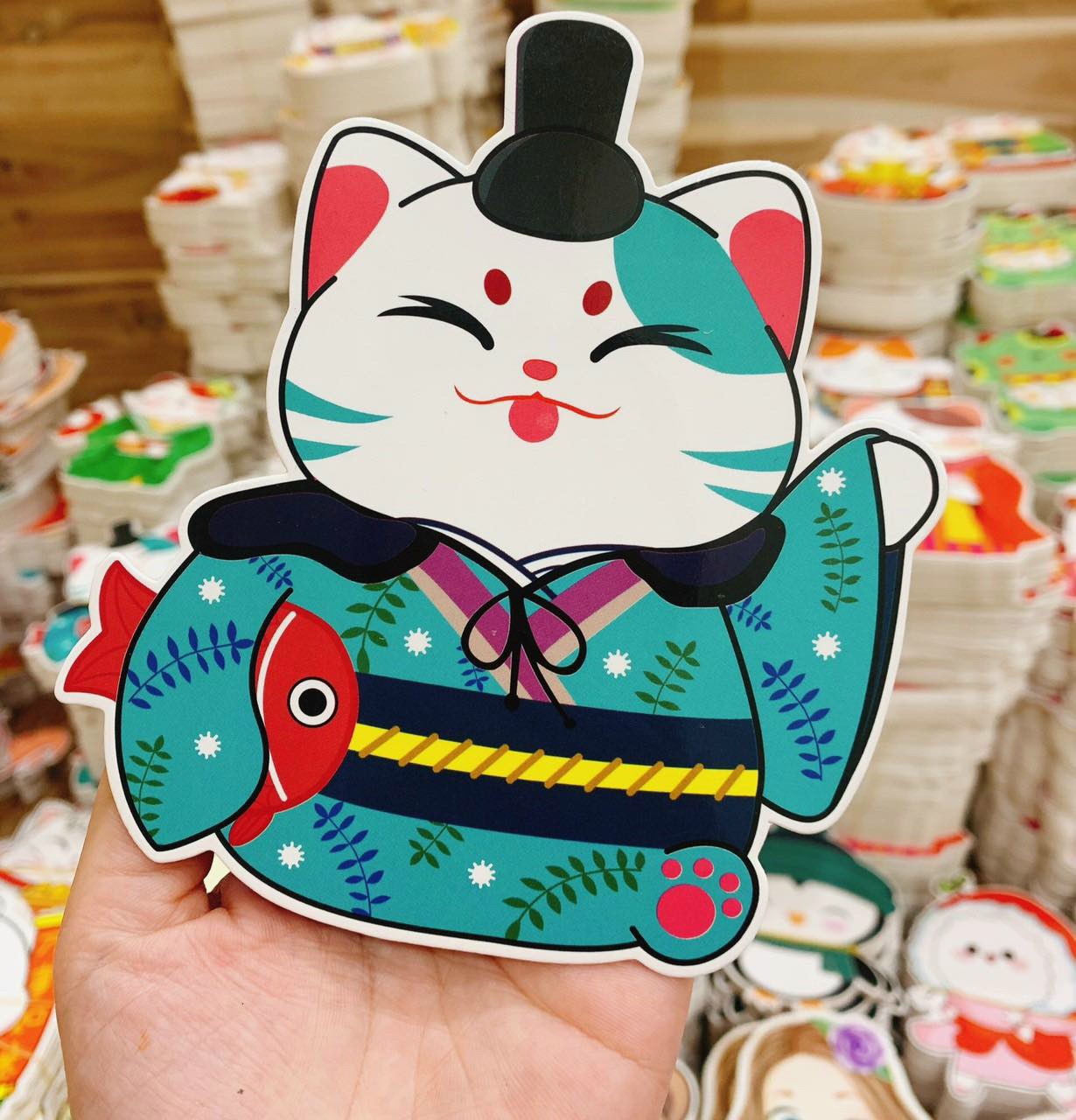 Combo 10 Bao Lì Xì Chibi Phản Quang - Bao lì xì hình mèo