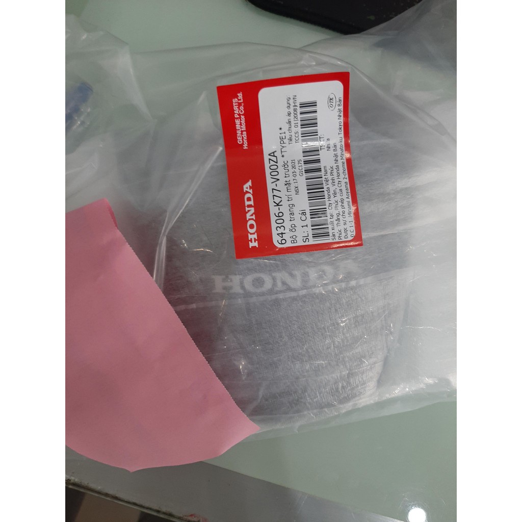 Ốp trang trí mặt trước mặt nạ nhỏ sh 2017-2019 honda - mt 2022