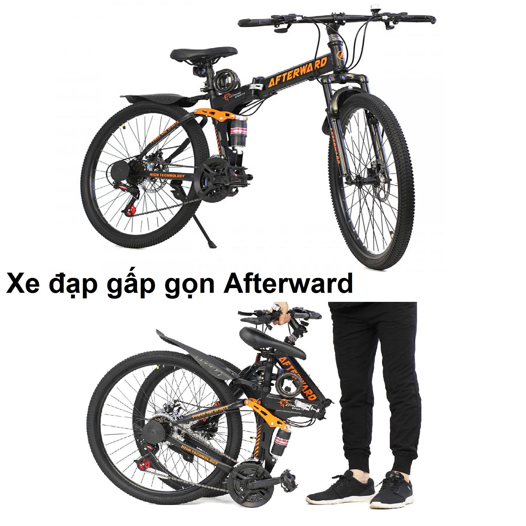 Mua Xe đạp địa hình gấp gọn Afterward + bơm và khóa chống trộm
