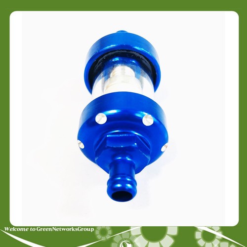 Lọc xăng thủy tinh trong suốt (màu Xanh)