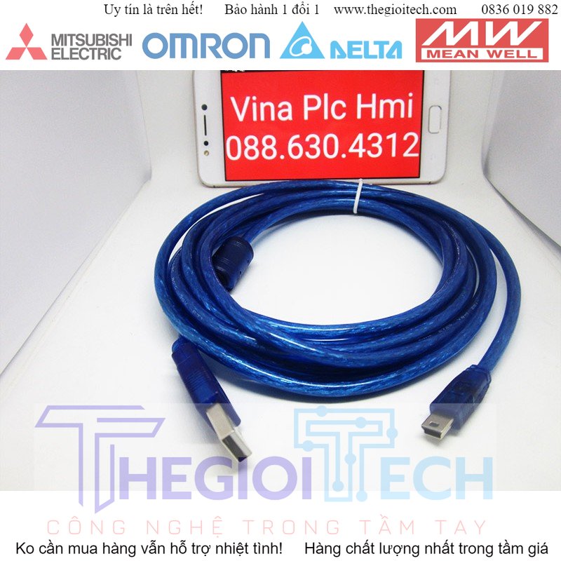Cáp lập trình plc mitsubishi gt09-c30usb-5p chống nhiễu