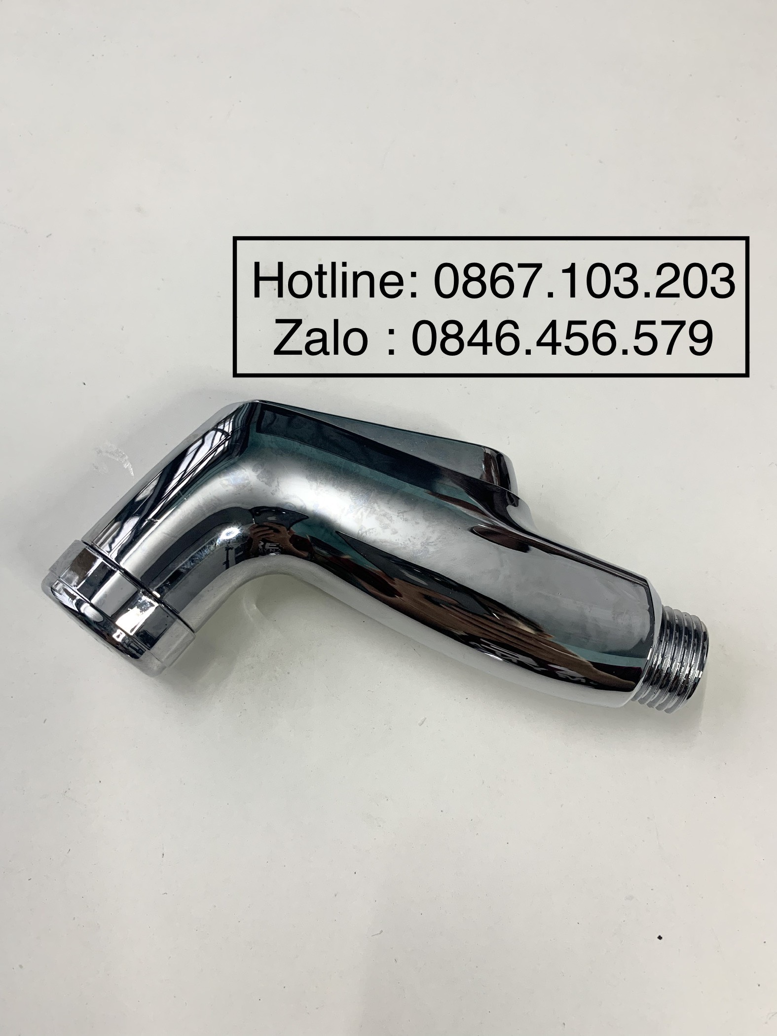 Đầu vòi xịt vệ sinh mạ crome cò âm tp ty đồng