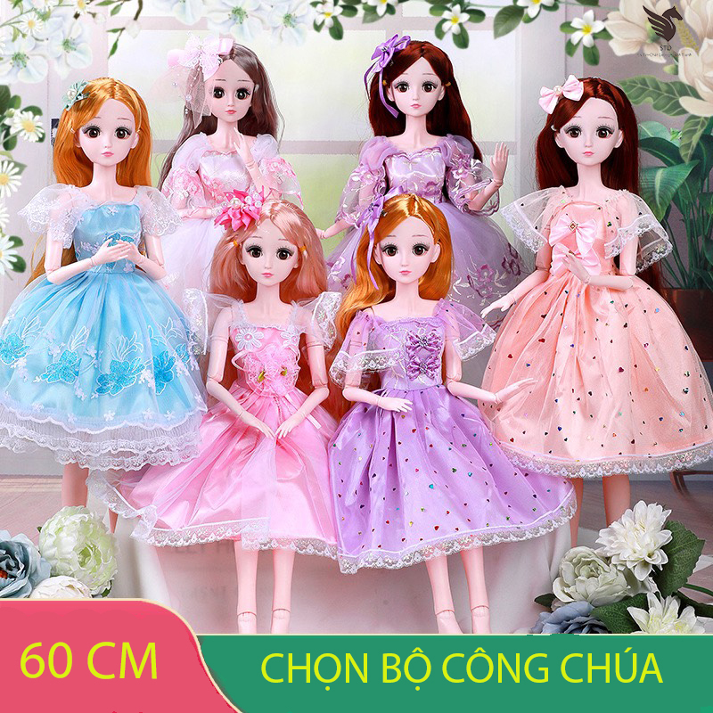 Búp bê công chúa cao cấp nhắm mở mắt cao 60 cm