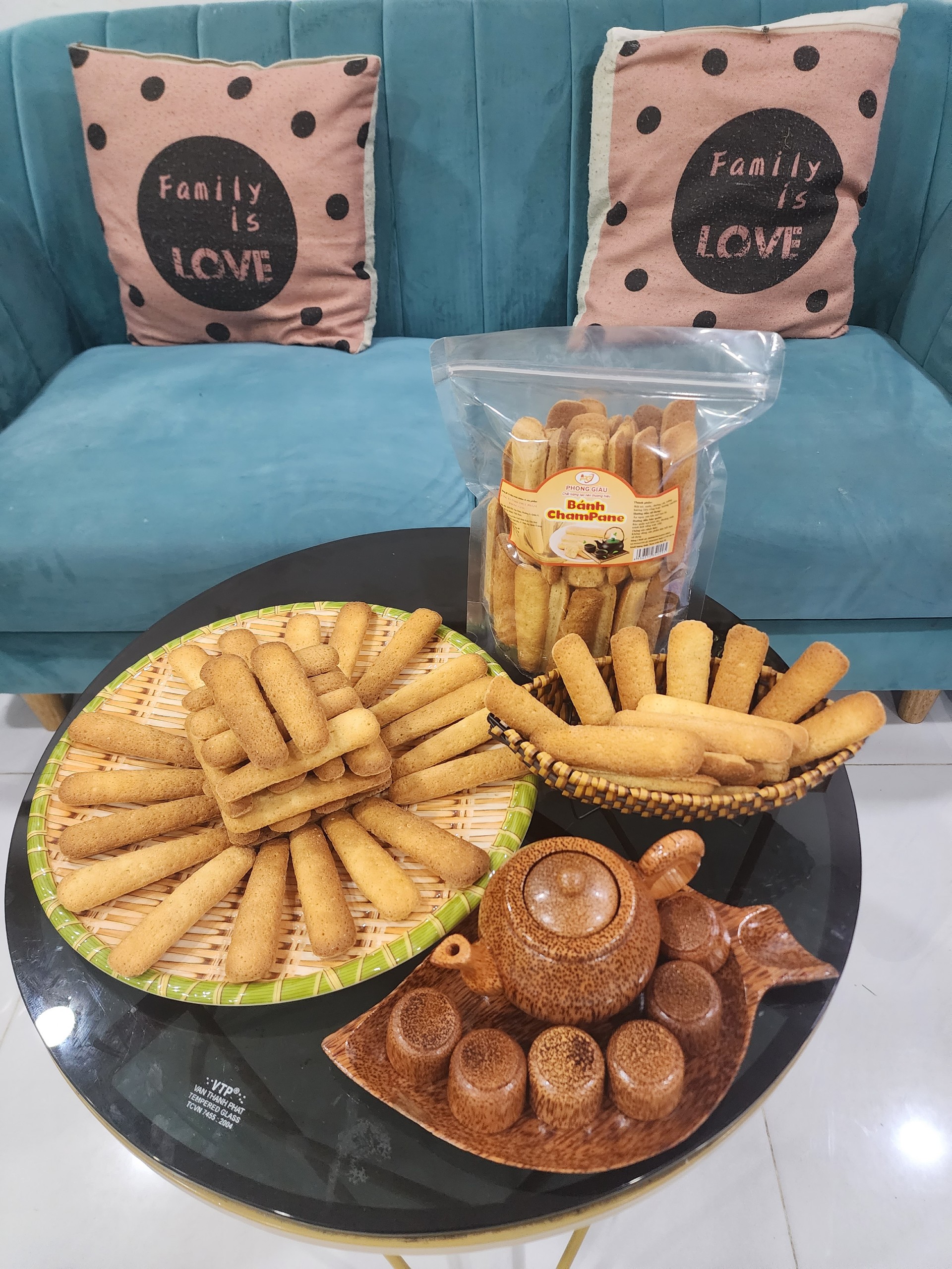 BÁNH CHAMPANE KHÔNG ĐƯỜNG ( PHONG GIÀU FOOD )