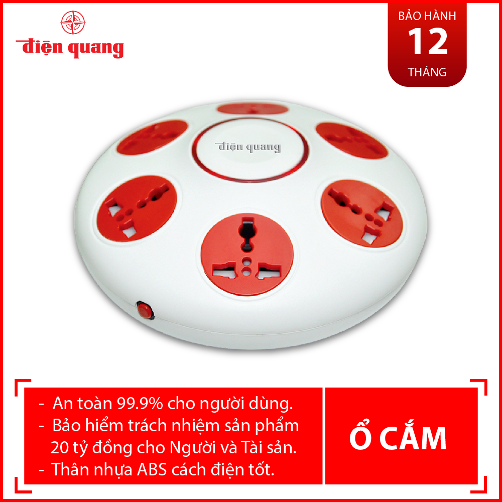 [New] Smart Multi-Function Optical Square Socket 2500W 4 Holes 1 USB and 2 Typec Fast Charging Anti-Shock, 12-Month Warranty