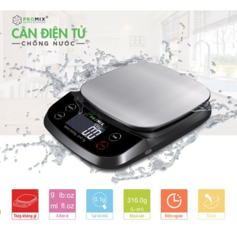 Cân điện tử PROMIX chống nước siêu bền giá rẻ - Hàng chính hãng