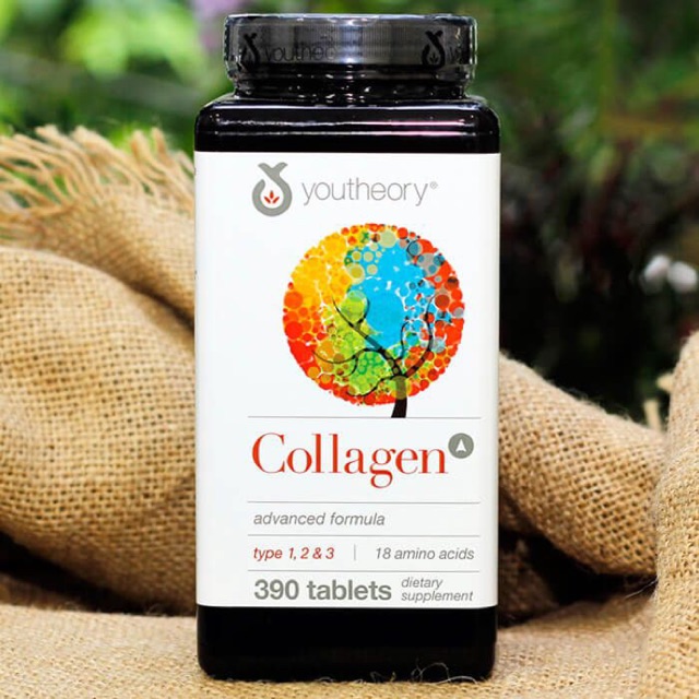 Collagen Youtheory đẹp da type 1 2 & 3 (390 viên)