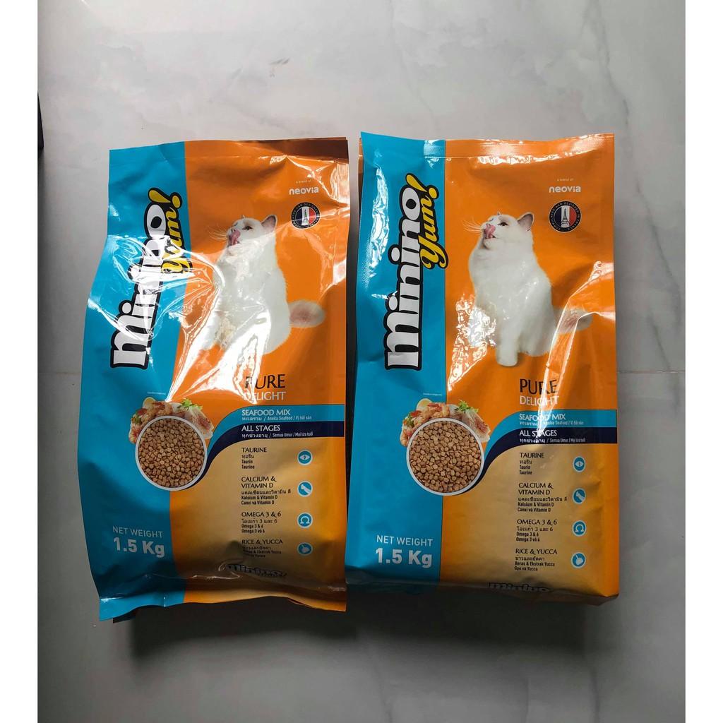Hạt Minino Yum Cho Mèo Mọi Lứa Tuổi 1.5kg - [Nông Trại Thú Cưng]