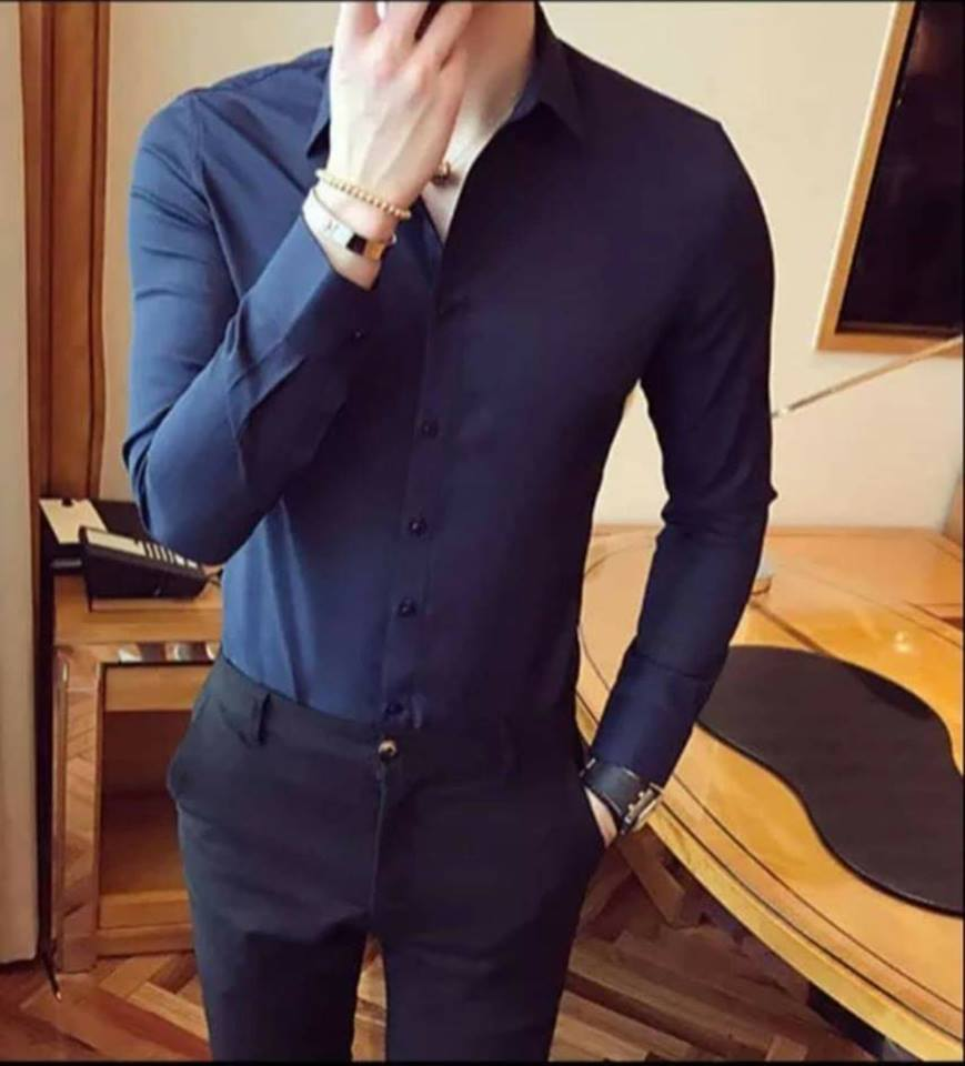 1 sét quần âu Vinteck + áo sơ mi lụa Cao Cấp