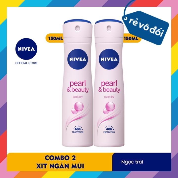 Spray prevent odor Nivea Pearl & beauty Pearl charm 150ml-Thailand