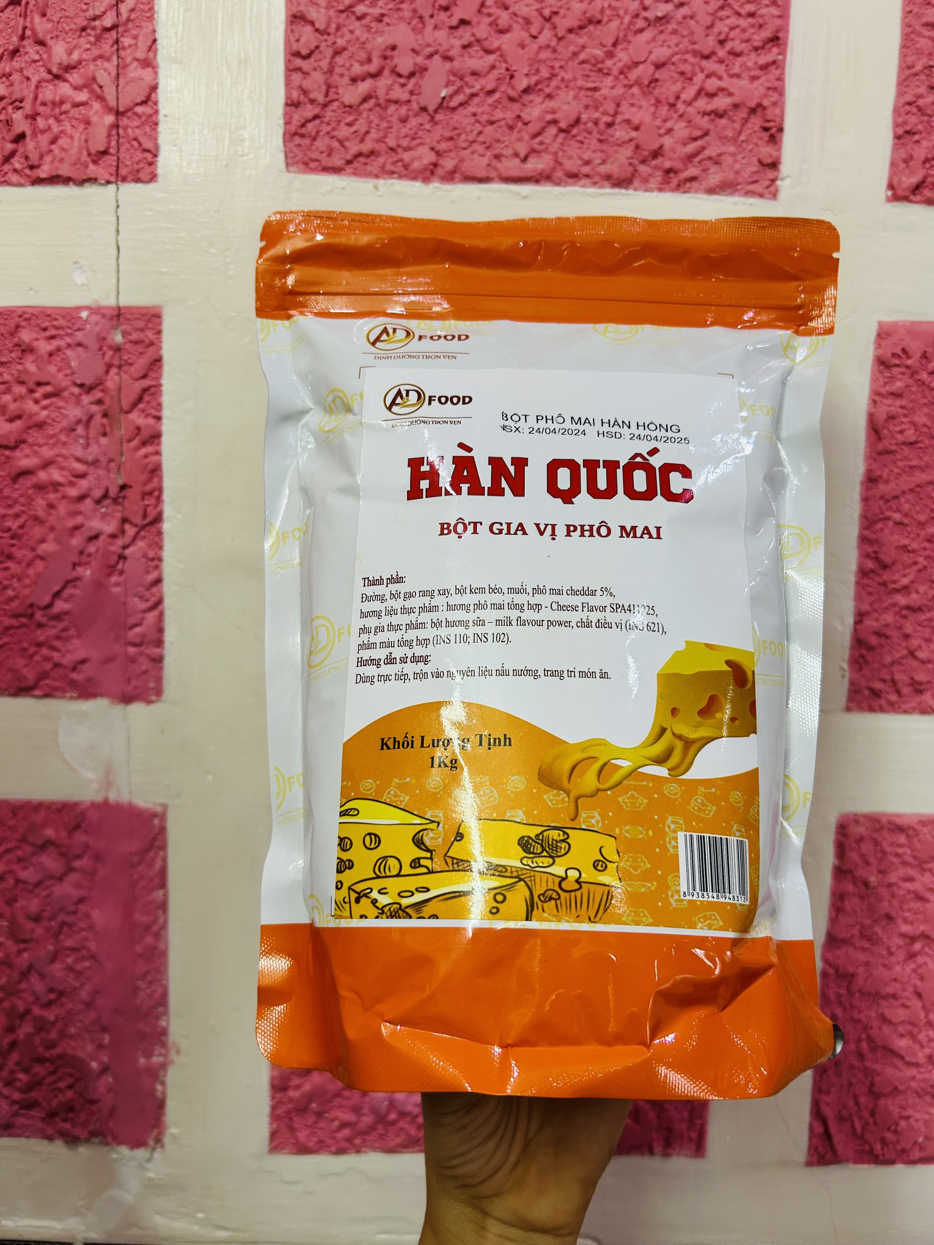 100G BỘT PHÔ MAI HÀN QUỐC HỒNG/VÀNG NHẠT SIÊU TIỆN LỢI, CHUYÊN DÙNG ĐỂ LẮC CÁC MÓN CHIÊN NƯỚNG,...