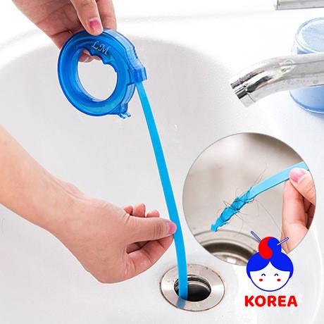 Dây vệ sinh thông tắc bồn rửa chén rửa mặt bồn cầu dùng nhiều lần GIA DỤNG KOREA