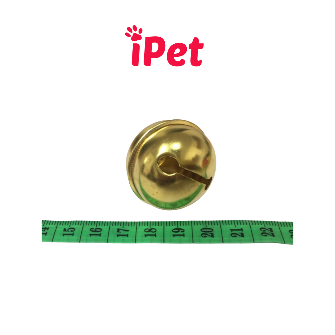 Chuông Lục Lạc Inox Mạ Vàng - iPet Shop