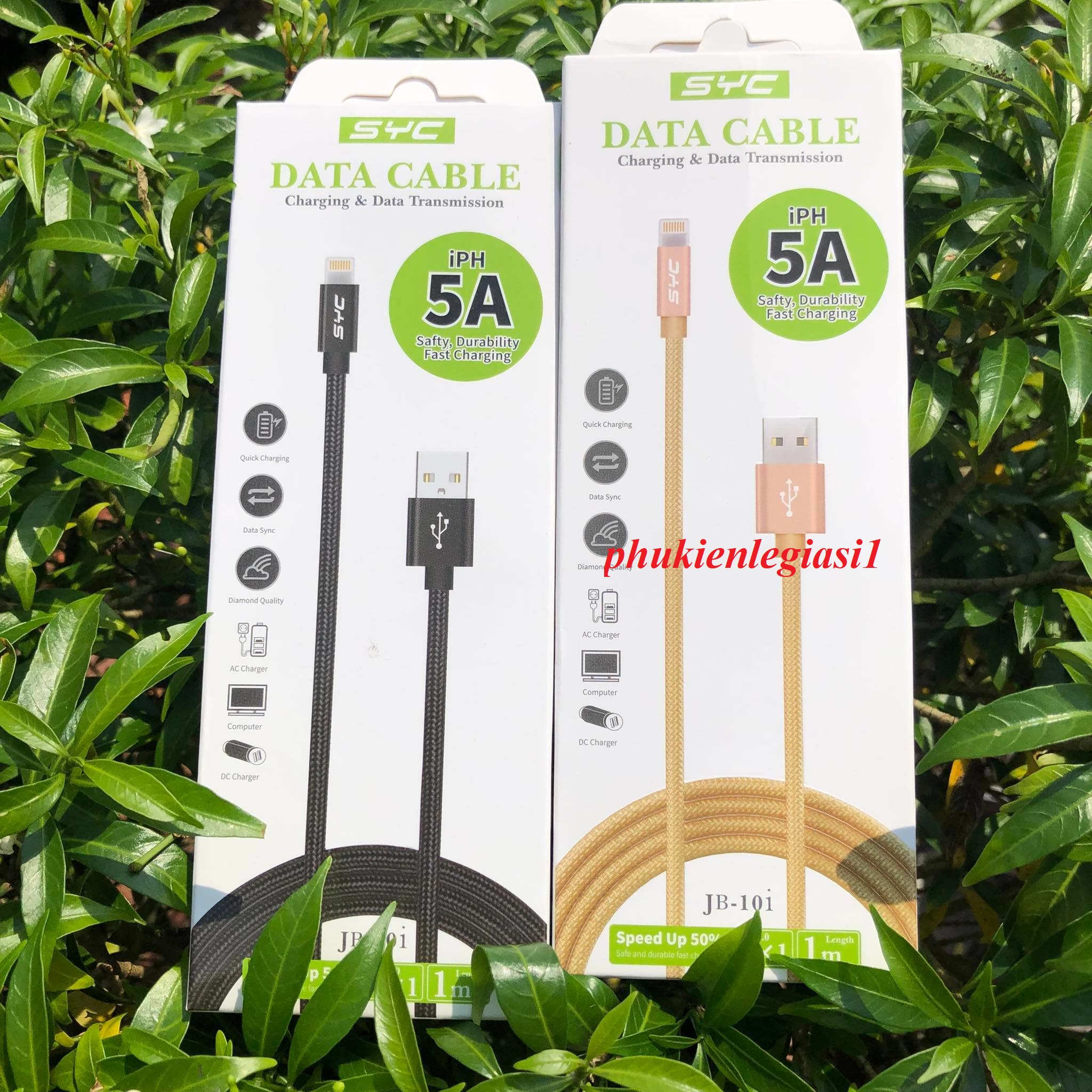 Cáp sạc syc jb10 dây dù dài 1m