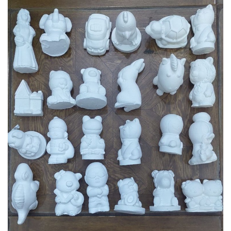 Tượng Thạch Cao Tô Màu Cho Bé 9-15Cm
