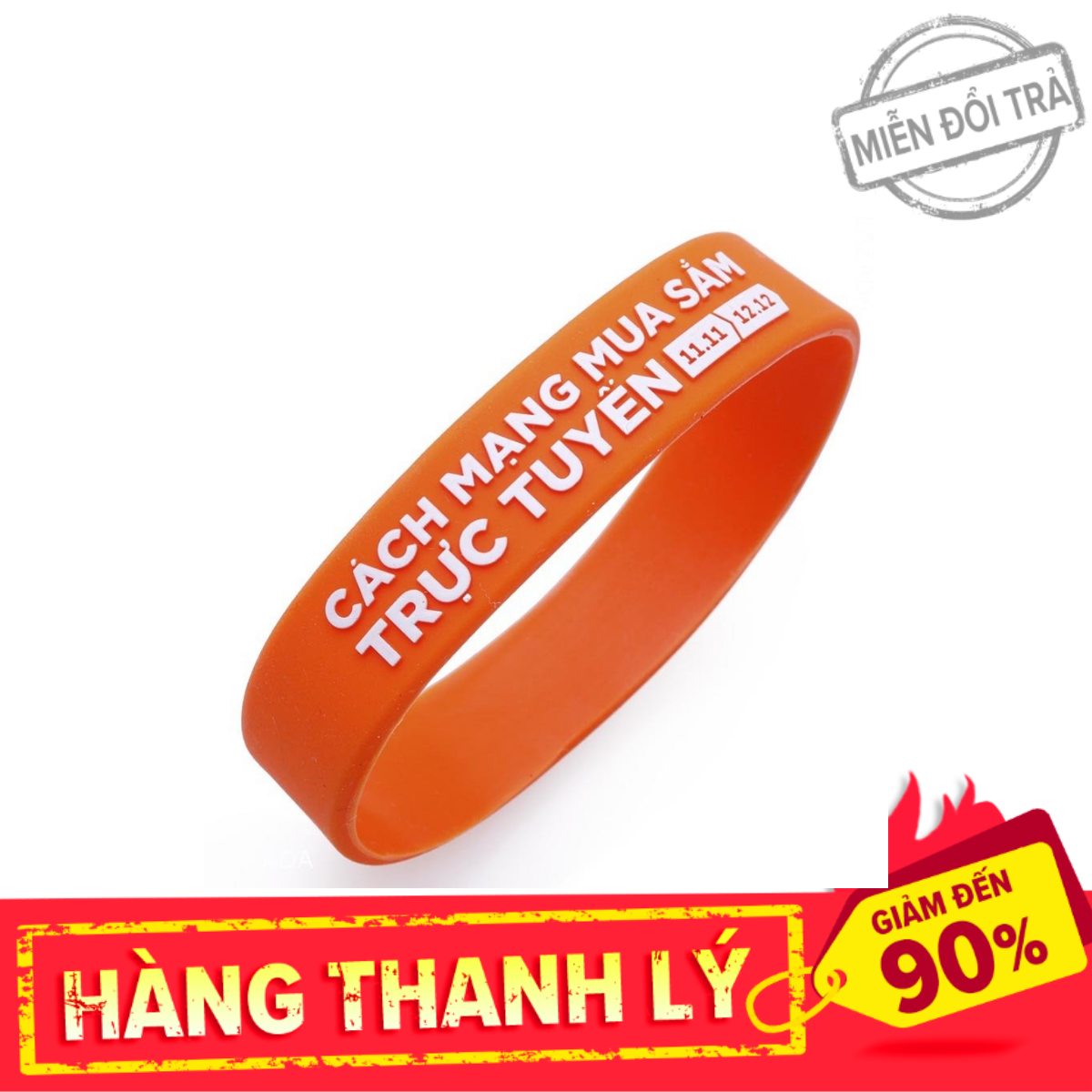 Vòng tay Lazada Cách Mạng Mua Sắm Trực Tuyến (màu cam & xanh biển)