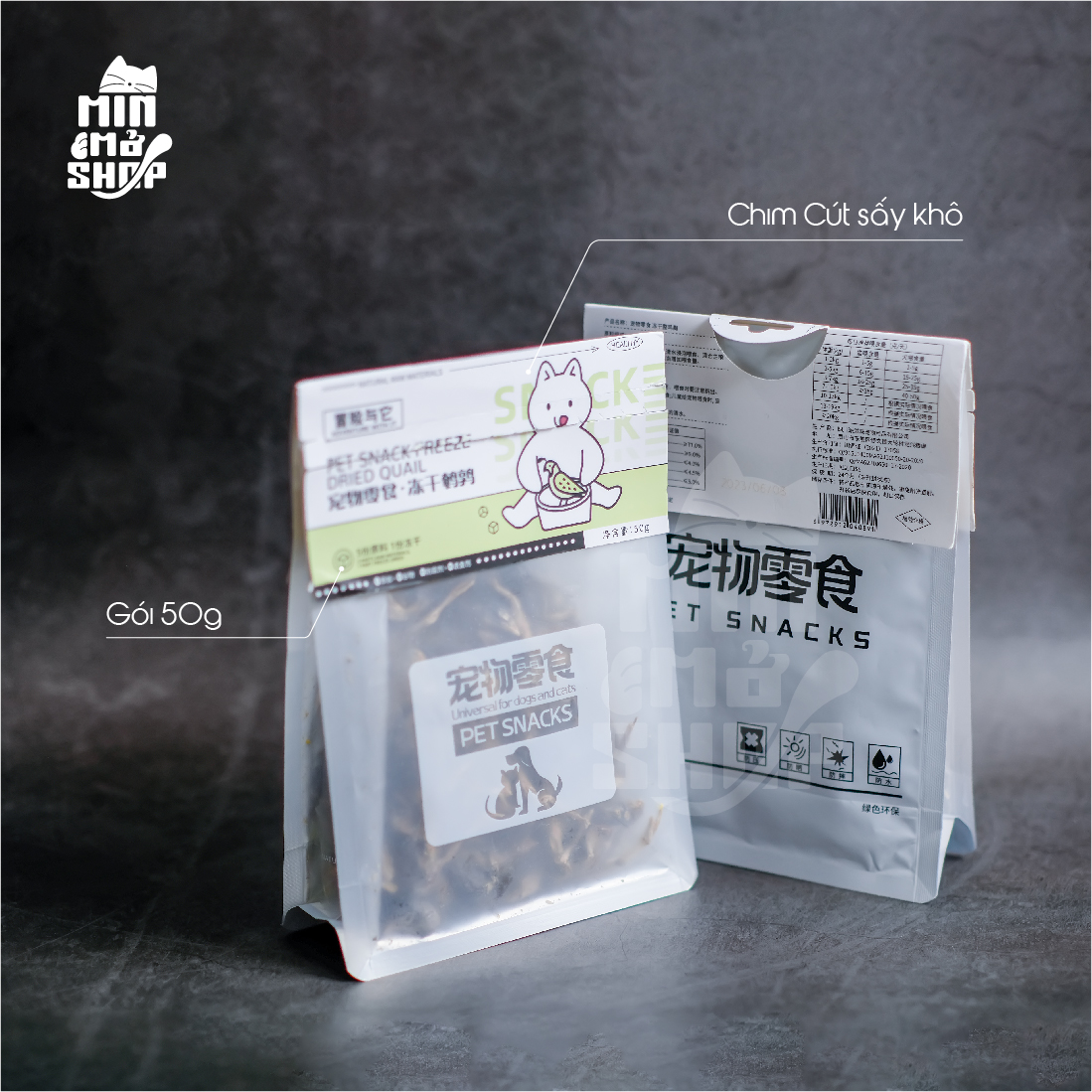 THỊT CÁ SẤY KHÔ CHO MÈO DẠNG TÚI ( SNACK CHO MÈO LOẠI 1 )