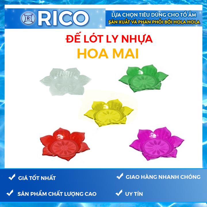 Bộ 10 miếng đế lót ly trong hoa mai Rico