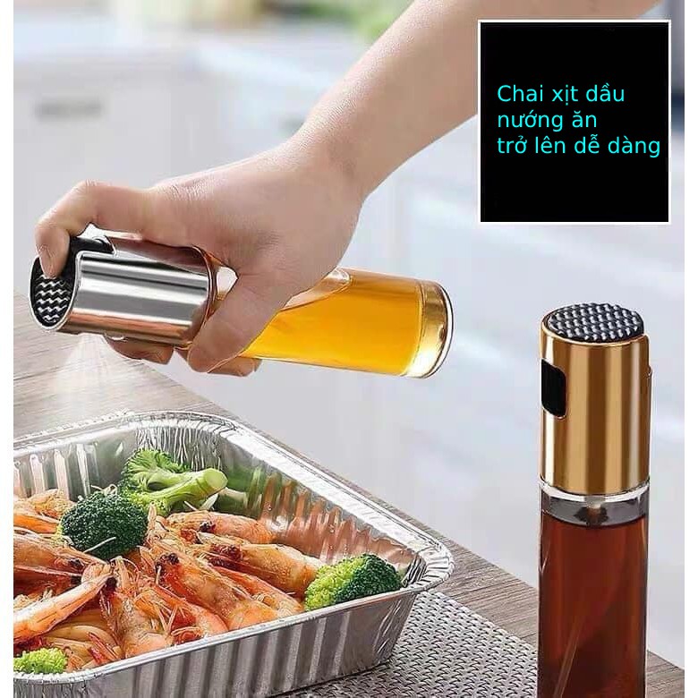 BÌNH XỊT DẦU ĂN , DẦU HÀO BẰNG THỦY TINH