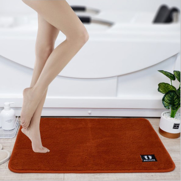 Thảm Lau Chân Chùi Chân KRS01 hàn quốc 3D nhà tắm nhà bếp chống trượt cao cấp khách sạn siêu thấm hút nước đế cao su