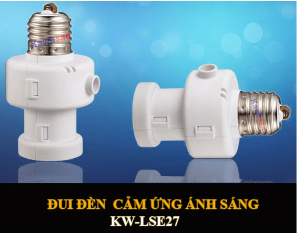 Đui đèn cảm ứng ánh sáng, Tự động mở đèn khi trời tối và tự tắt đèn khi trời sáng  LSE27-TIME