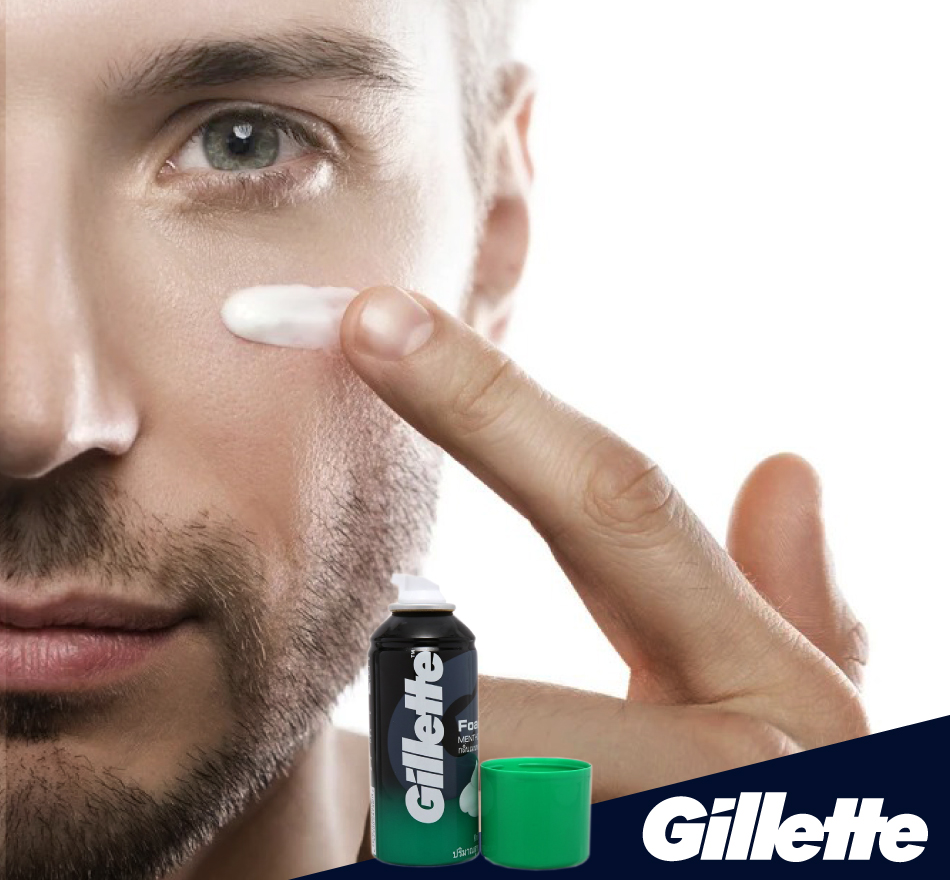 Bọt Cạo Râu Gillette Hương Bạc Hà 175g