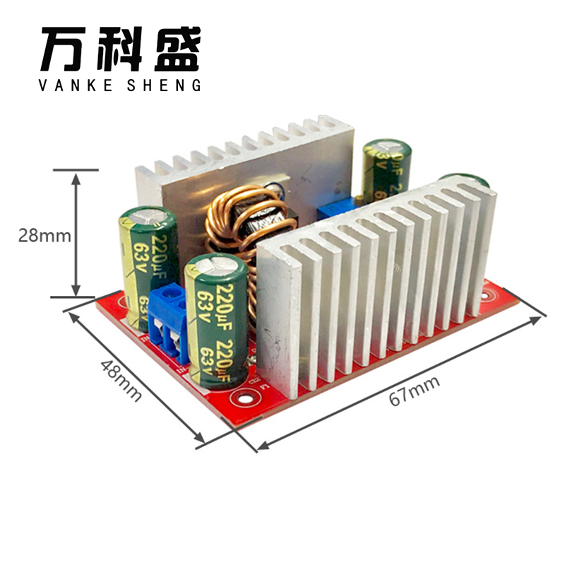 DC 400W 15A Step-up Boost Converter Constant Current Power Supply LED Driver 8.5-50V to 10-60V Voltage Charger Step Up Module