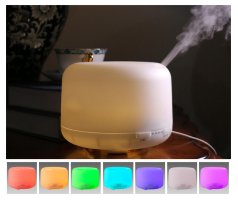 máy phun tinh dầu Máy Khuếch Tán Tinh Dầu Trụ 300ml Cao Cấp Aroma Diffuser