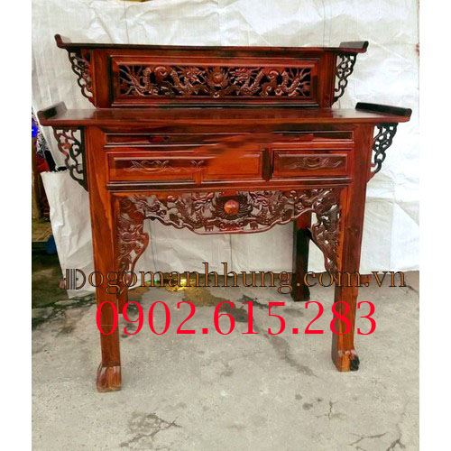 Bàn thờ gia tiên, bàn thờ phật, bàn thờ cúng, tủ thờ, bàn thờ tổ tiên , hàng loại 1, bàn thờ  2 tầng gỗ tự nhiên, kích thước 1m27 x 1m34 x 78 hàng đẹp