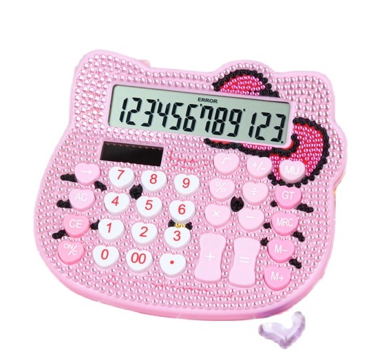 Máy tính Mèo Hello Kitty 12 số