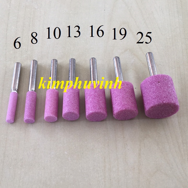 01 viên - ĐÁ MÀI TRỤC - ĐÁ DO LỖ - ĐÁ CÀ LEM (CỐT 6MM - DÀI 25MM)