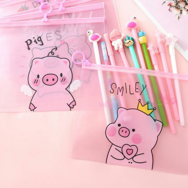 [HCM]TÚI ĐỰNG BÚT HÌNH HEO MỚI