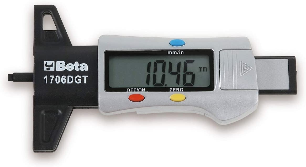 Dụng cụ đo độ sâu lốp bằng màn hình LCD độ mòn của bánh xe-chuyên dùng cho